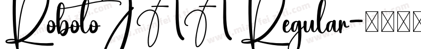 RobotoJAA Regular字体转换